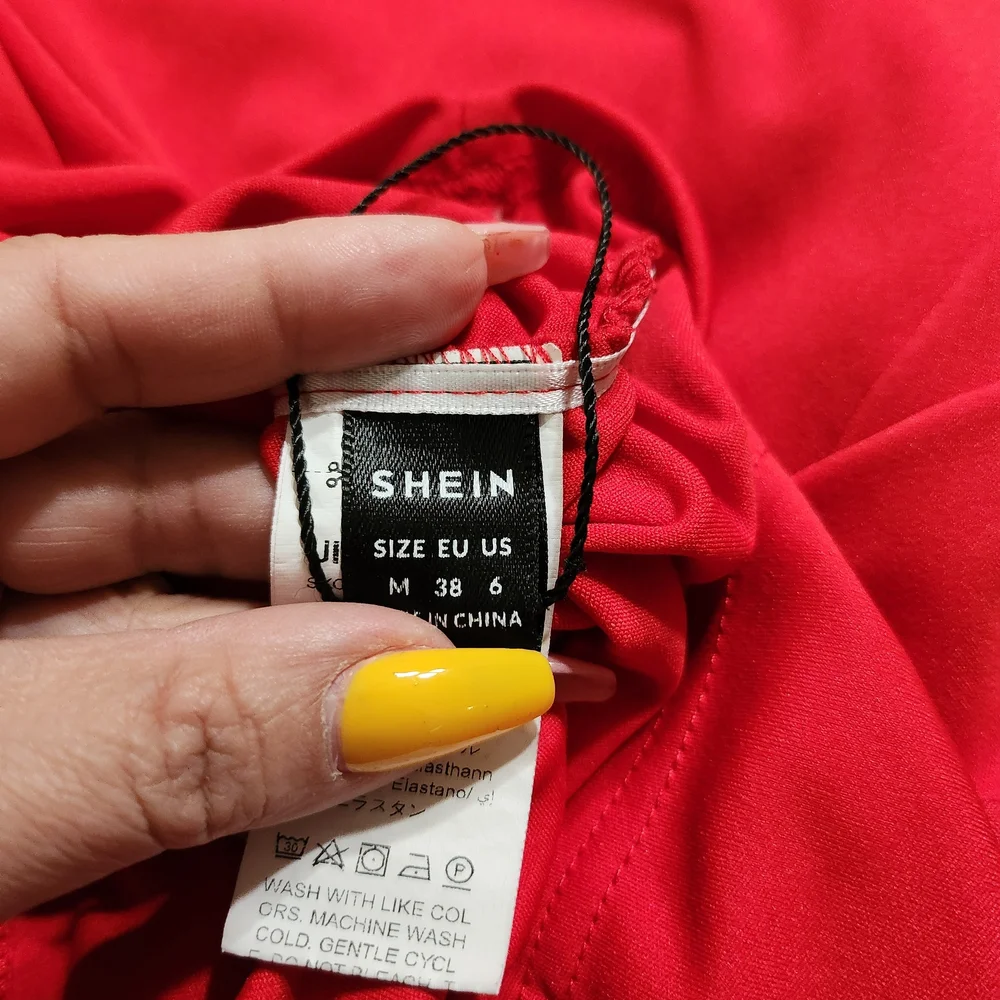 SHEIN Vibrant Red Mini Dress - Picture 4 of 4